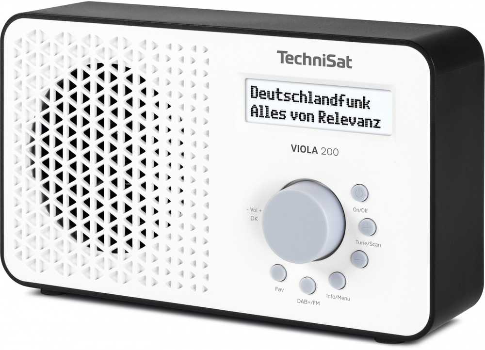 Radio TechniSat Technisat VIOLA 200 balta/juoda