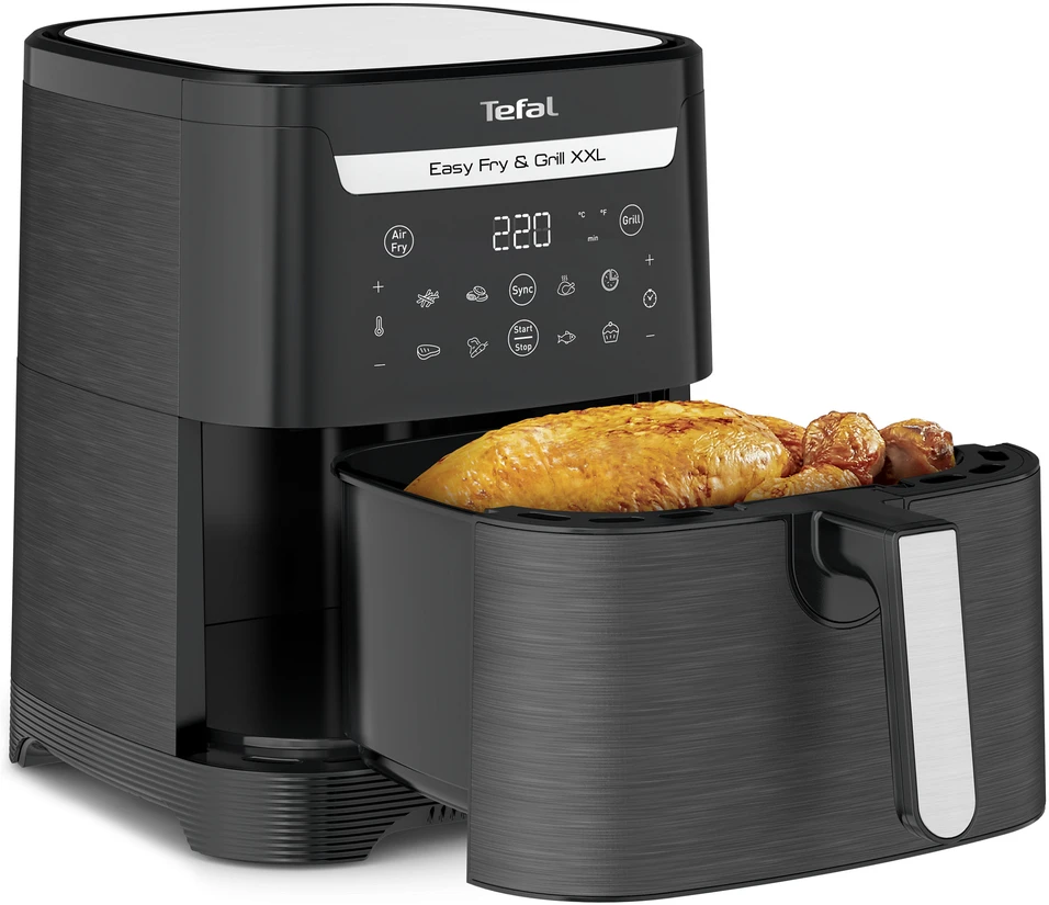 Tefal Easy Fry & Grilis EY8018 6,5 L Autonominės 1830 W Karšto oro gruzdintuvė Juoda