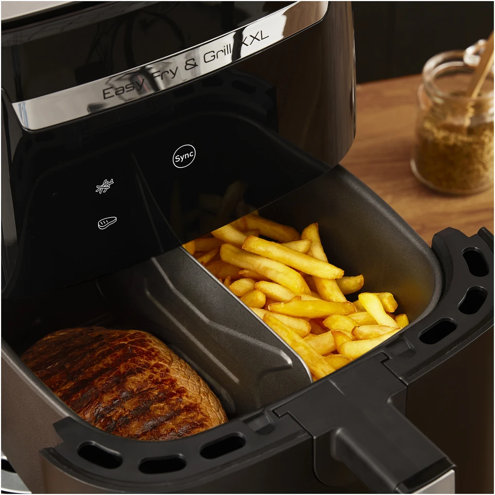 Tefal Easy Fry & Grilis EY8018 6,5 L Autonominės 1830 W Karšto oro gruzdintuvė Juoda