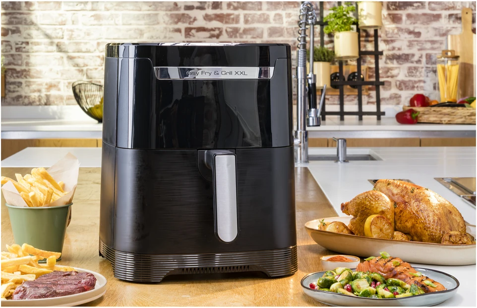 Tefal Easy Fry & Grilis EY8018 6,5 L Autonominės 1830 W Karšto oro gruzdintuvė Juoda