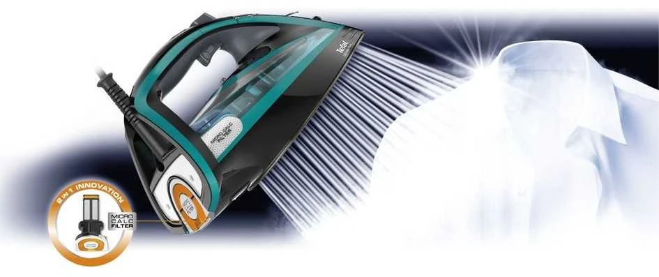 Garų lygintuvas Tefal Ultimate Pure FV9844E0 | 3200 W | Vandens talpa 350 ml