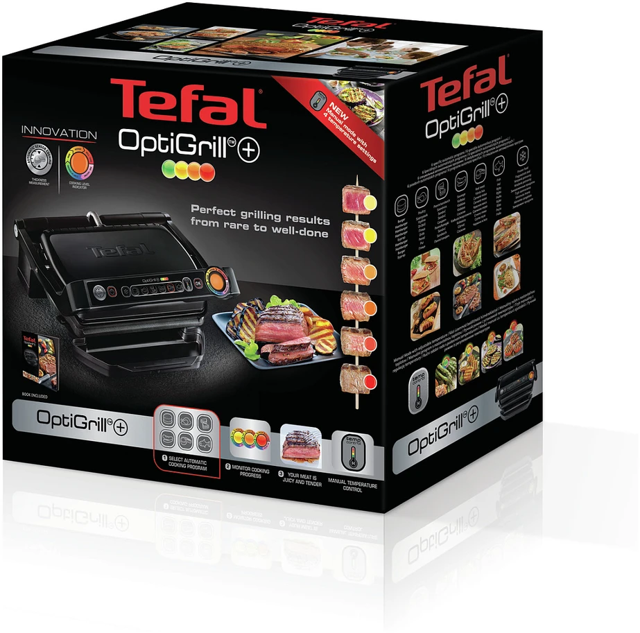 Elektrinis grilius Tefal GC712834, Juodos spalvos