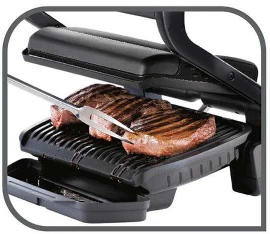 TEFAL | OptiGrill GC7058 | Contact | 2000 W | Juodas
