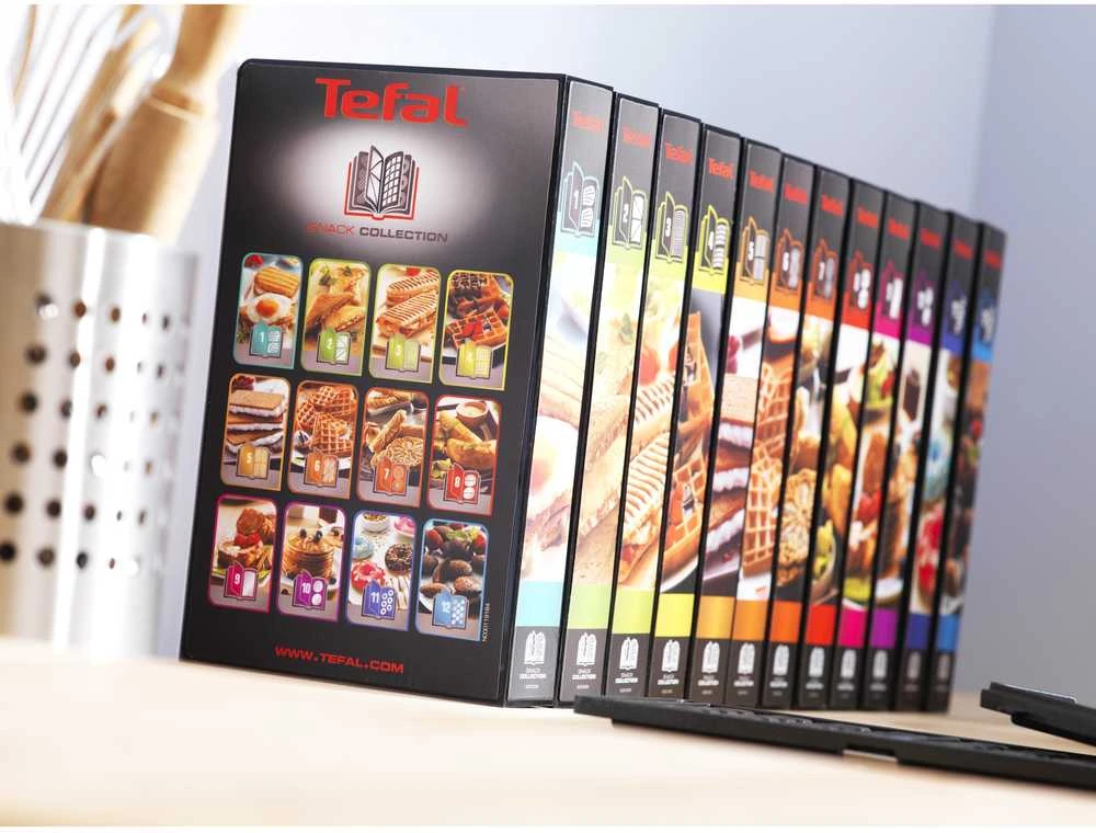 Sumuštinių ir vaflių keptuvė Tefal Snack Collection SW852D12, su 2 papildomomis plokštėmis