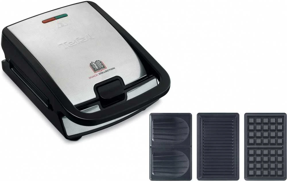 Sumuštinių ir vaflių keptuvė Tefal Snack Collection SW852D12, su 2 papildomomis plokštėmis