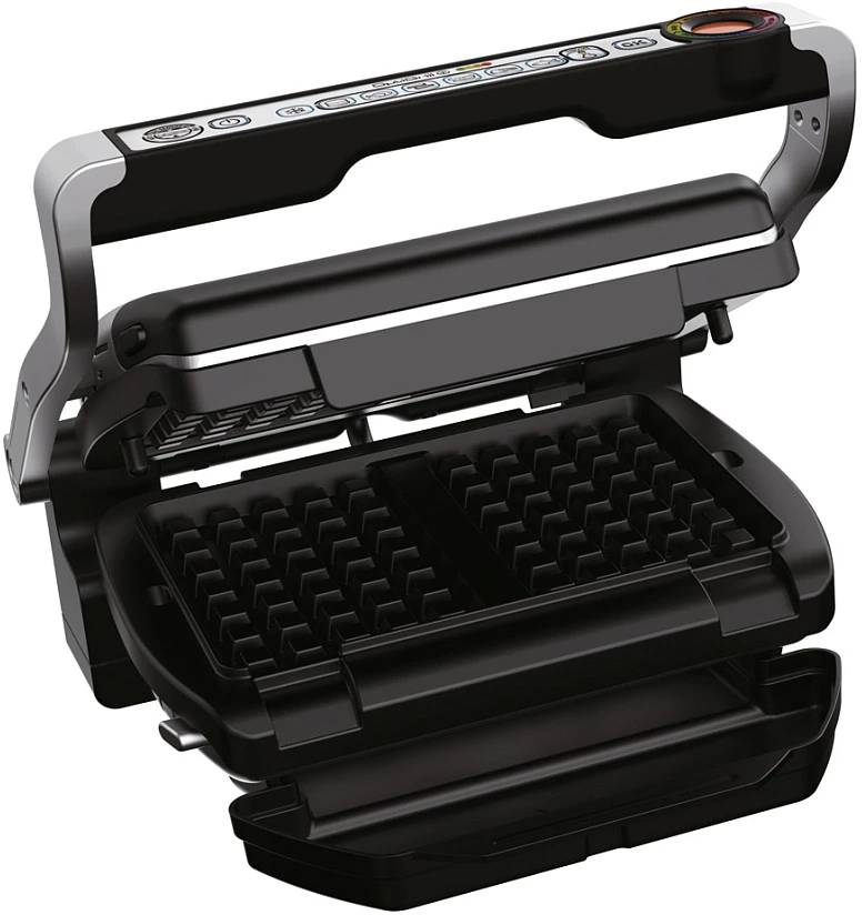 Elektrinė kepsninė Tefal OptiGrill+ + Vaflių plokščių rinkinys GC716D12