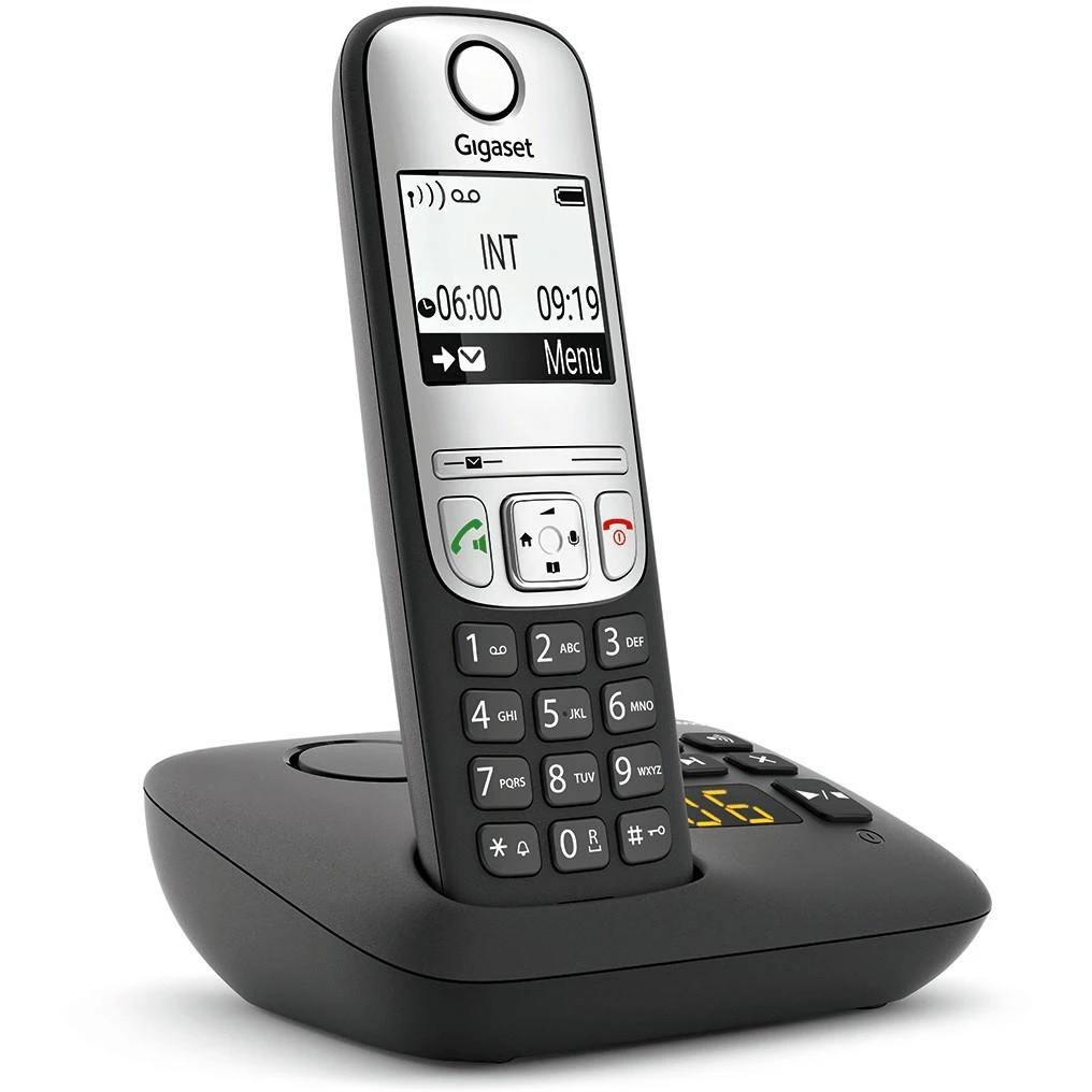 GIS Gigaset A690A Analoginio ryšio / DECT telefonas Juoda