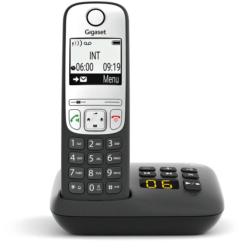 GIS Gigaset A690A Analoginio ryšio / DECT telefonas Juoda