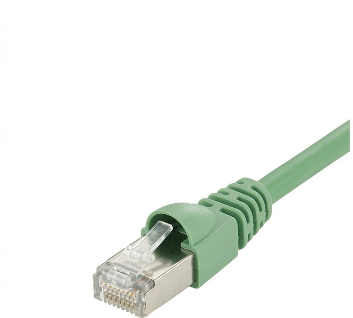 Telegärtner Telegärtner Patchkabel, S/FTP, PiMF, Cat 6A (ISO/IEC), žalia, 0,5 m (L00000A0073)