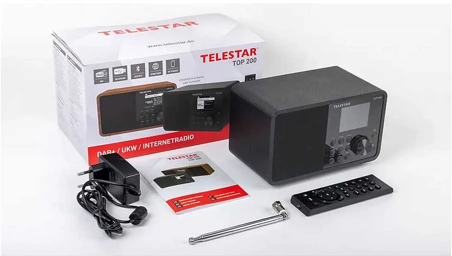Carruzzo Telestar TOP 200 Nešiojama Analoginis ir skaitmeninis Juoda
