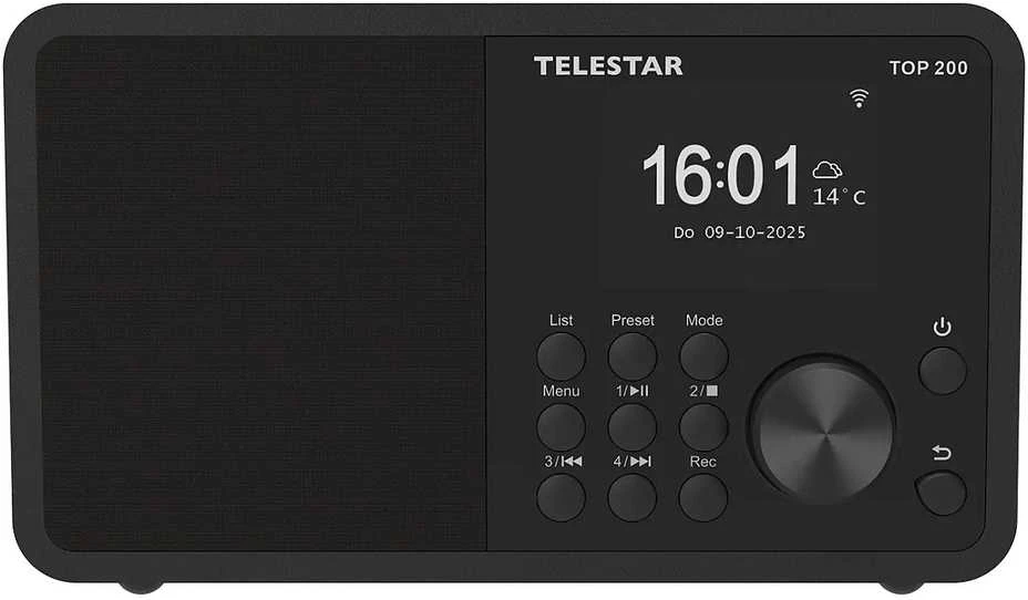 Carruzzo Telestar TOP 200 Nešiojama Analoginis ir skaitmeninis Juoda