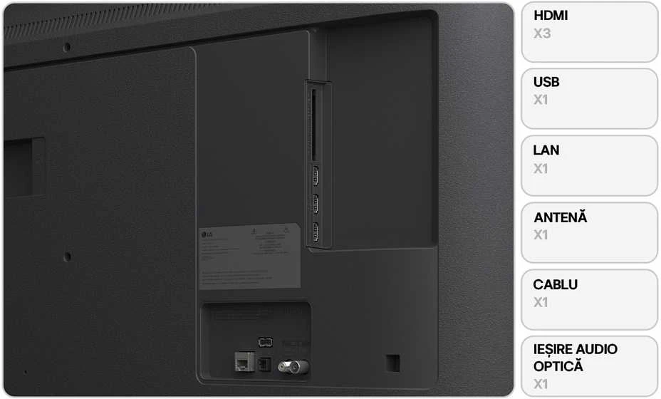 Televizorius LG 43UA74003LB 43 colių LED 4K „WebOS“ 60 Hz „Dolby Vision 2025“