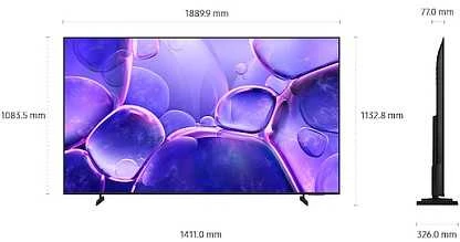 „Televizorius Samsung“ televizorius su LCD ekranu, 85 colių įstrižainės ekranu / UE85U8072FUXXH