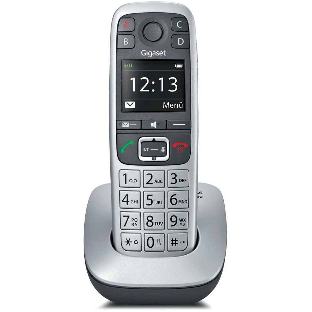 Gigaset fiksuotojo ryšio telefonas Gigaset E560 telefonas pilkas / sidabrinis S30852-H2708-B101