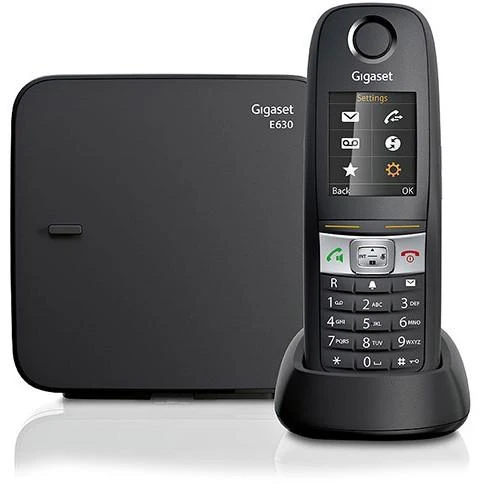 GIS Gigaset E630 DECT telefonas Skambintojo ID Juoda