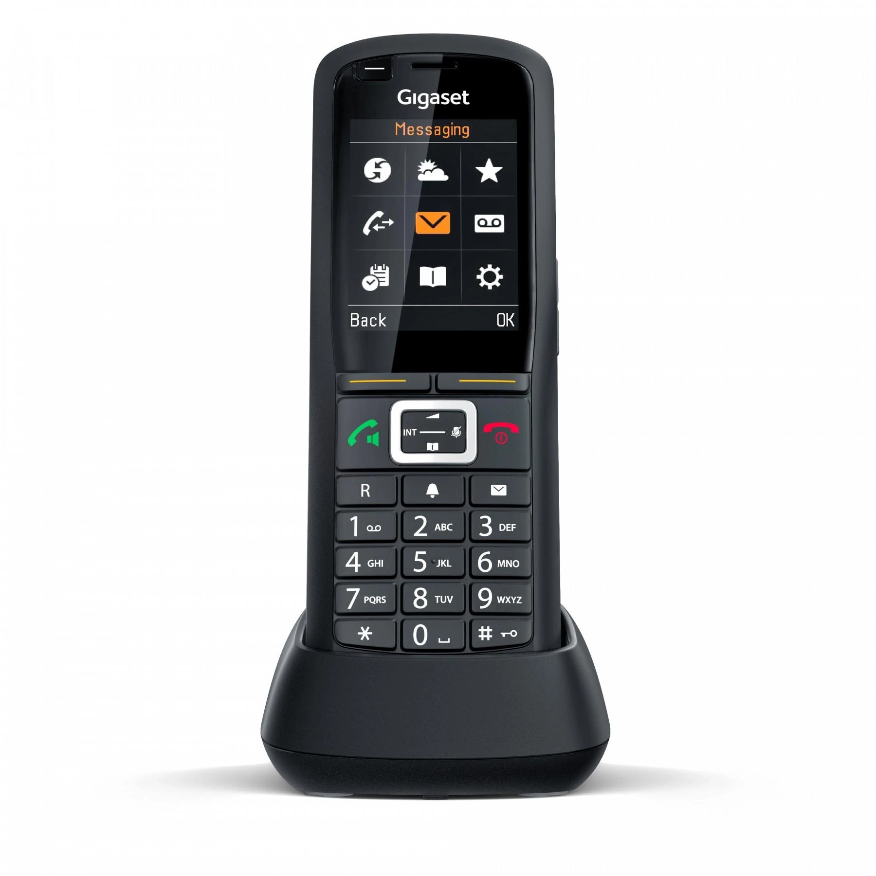GIS Gigaset R700H PRO DECT telefonas Skambintojo ID Juoda