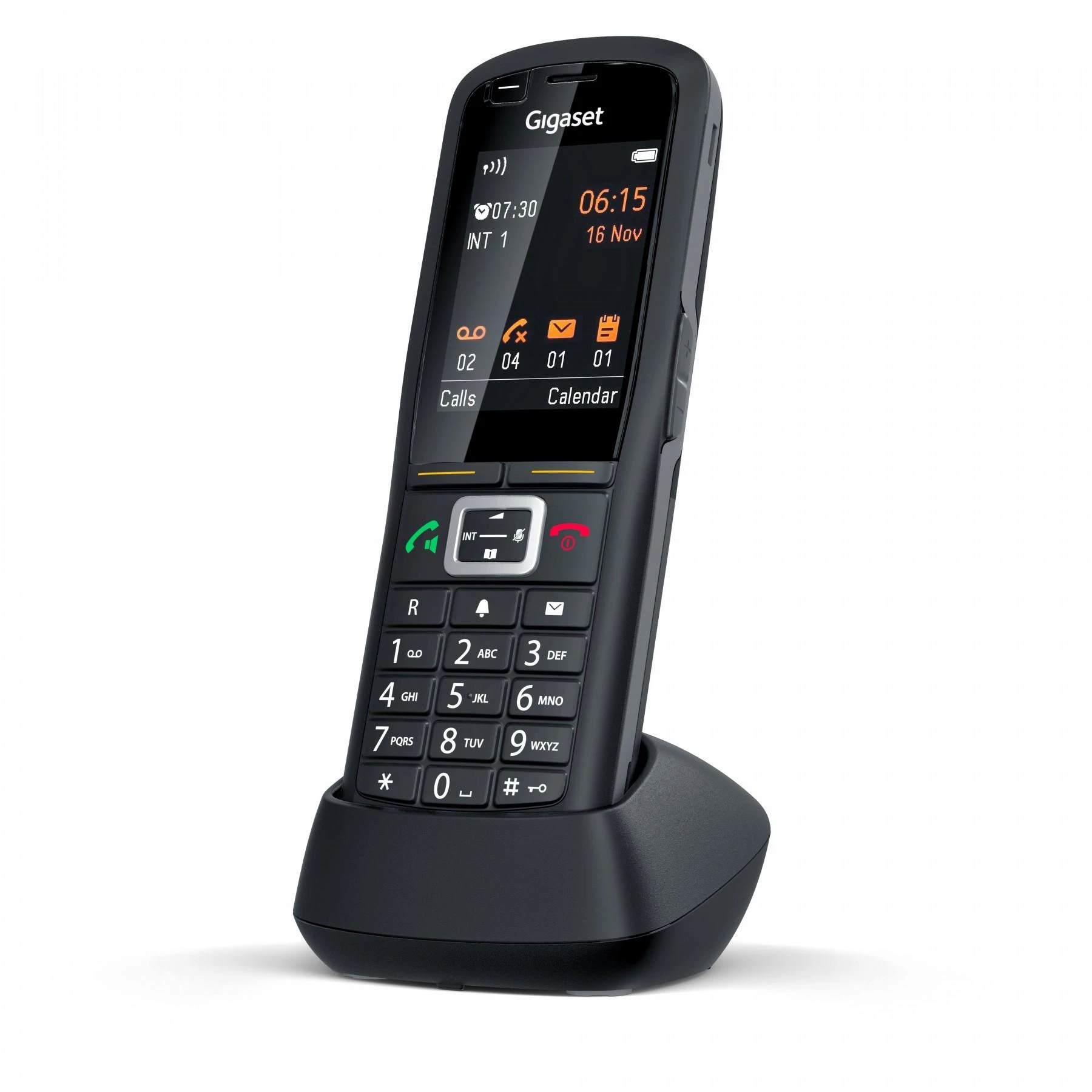 GIS Gigaset R700H PRO DECT telefonas Skambintojo ID Juoda