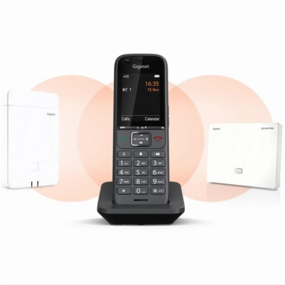 Gigaset S700H PRO DECT telefono skambintojo ID antracitas (Pažeista pakuotė)