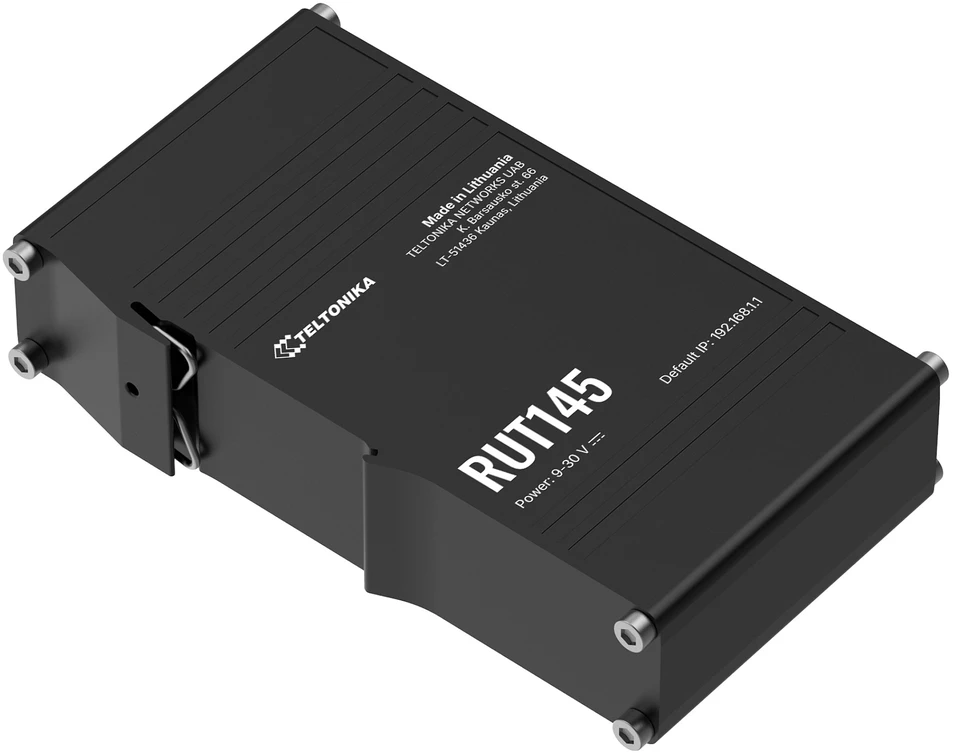 TELTONIKA RUT145 daiktų interneto maršrutizatorius 2X 10/100 RJ45 WIFI RS232