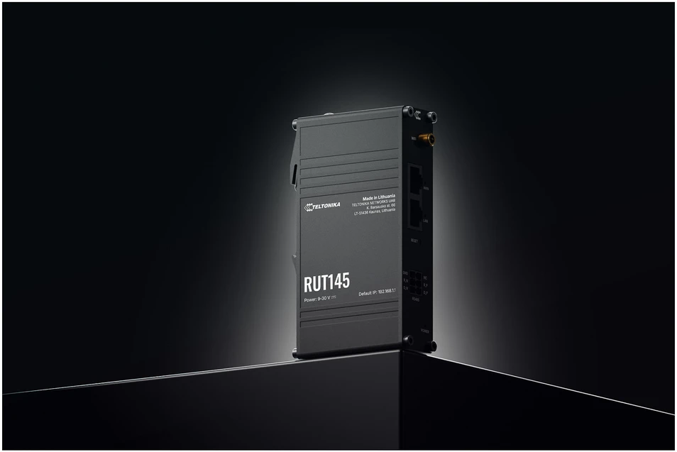 TELTONIKA RUT145 daiktų interneto maršrutizatorius 2X 10/100 RJ45 WIFI RS232