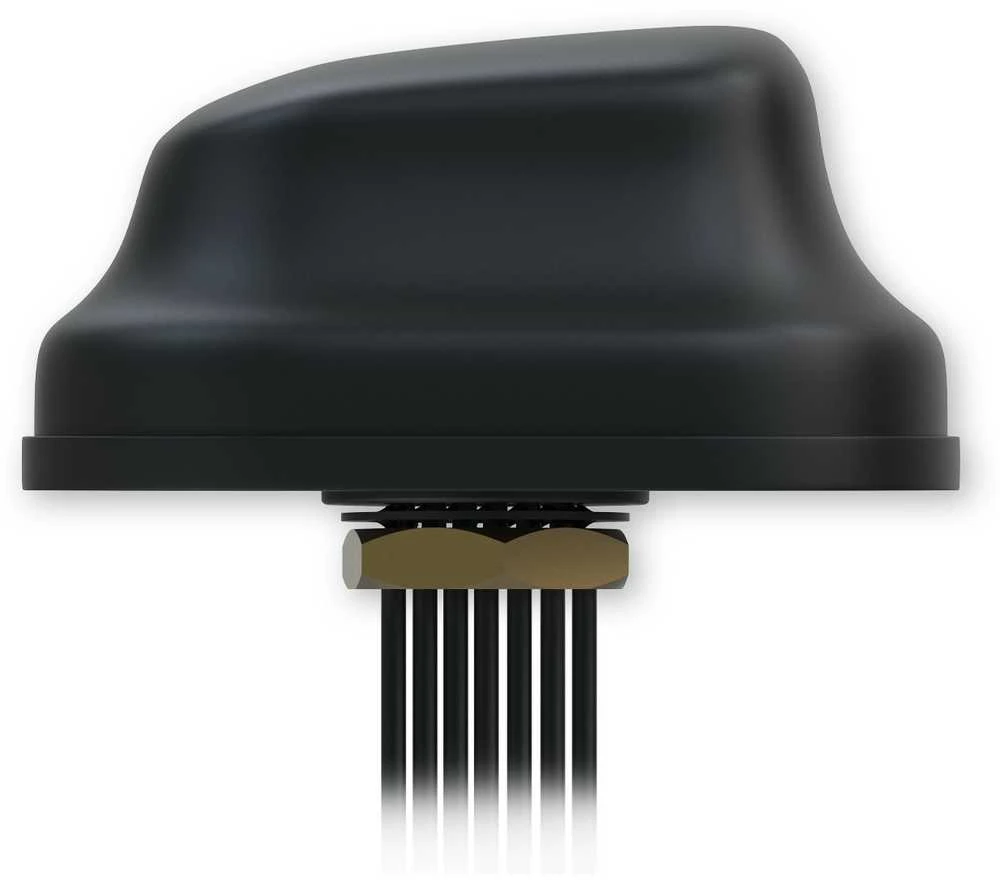 Teltonika 5G COMBO MIMO MOBILI/GNSS/WIFI STOGO SMA ANTENA | PR1KC640 | Tvirtinama varžtais | Stiprinimas 4 dB | 0,617 - 0,960 / 1,710 - 2,690 / 2,900 - 4,200, 1,164 - 1,300 / 1,559 - 1,610, 2,400 - 2,4835 / 4,900 - 5,925 GHz | Antenos jungties tipas: SMA kištukas