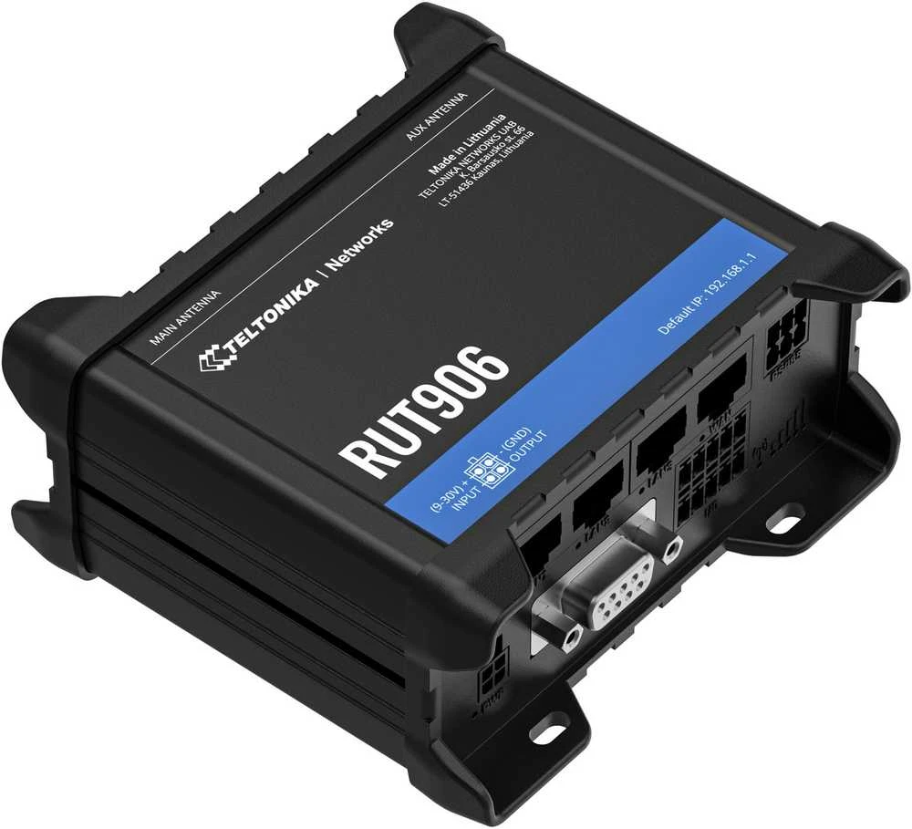 Teltonika | LTE CAT 4 Maršrutizatorius | RUT906 | 802.11n | 10/100 Mbit/s | Ethernet LAN (RJ-45) jungtys 4 | Mesh Support No | MU-MiMO No | 4G