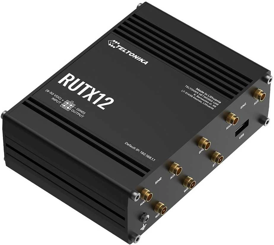 TELTONIKA daiktų interneto maršrutizatorius RUTX12 2X LTE+ETH+WIFI