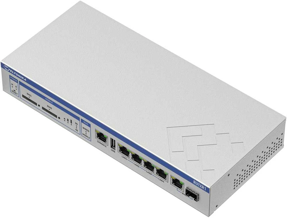 Šakotuvas Teltonika RUTXR LTE Maršrutizatorius | Enterprise Rack-Mountable SFP/LTE Maršrutizatorius | RUTXR1 | 802.11ac | 867 Mbit/s | 10/100/1000 Mbit/s | Ethernet LAN (RJ-45) jungtys 4xLAN jungtys, 1xSFP port, 1xWAN port | MU-MiMO Yes | 4G | 1