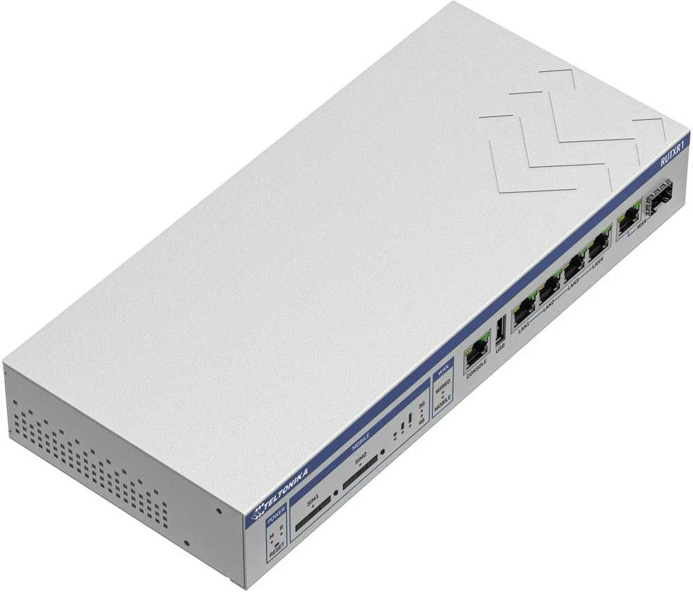 Šakotuvas Teltonika RUTXR LTE Maršrutizatorius | Enterprise Rack-Mountable SFP/LTE Maršrutizatorius | RUTXR1 | 802.11ac | 867 Mbit/s | 10/100/1000 Mbit/s | Ethernet LAN (RJ-45) jungtys 4xLAN jungtys, 1xSFP port, 1xWAN port | MU-MiMO Yes | 4G | 1