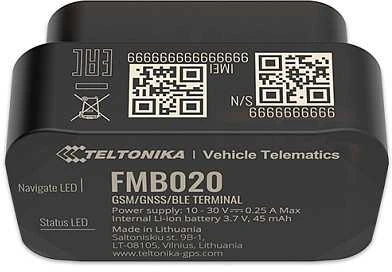 FMB020 2G TELTONIKA OBD GPS SEKLYS, SIM kortelė: Nepridėti, Serveris : Nepridėti