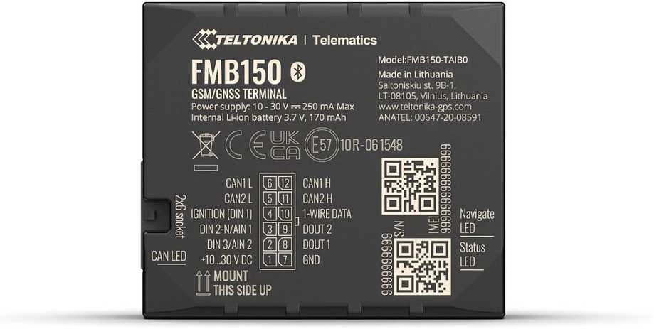 FMC234 TELTONIKA 4G GPS SEKLYS, SIM kortelė: Nepridėti, Serveris : Nepridėti, PRO Serveris: Nepridėti