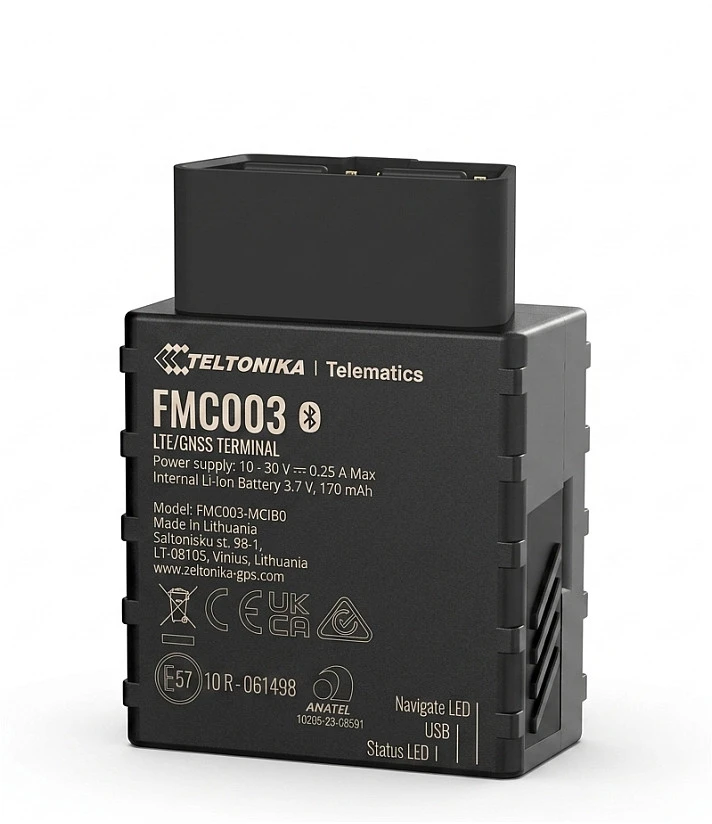 TELTONIKA TELEMATICS FMC003 4G LTE CAT 1 SEKIMO ĮRENGINYS SU OBD OEM DUOMENŲ SKAITYMU