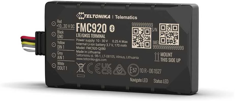 FMC920 4G TELTONIKA GPS SEKLYS, SIM kortelė: Nepridėti, Serveris : Nepridėti, PRO Serveris: Nepridėti