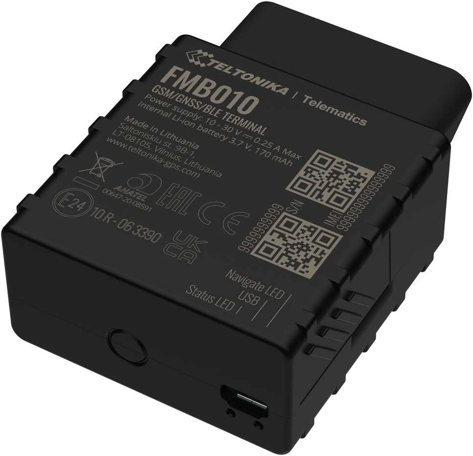 Teltonika FMB010 | GPS sekiklis | OBDII, „Plug and Play“, GNSS, GSM ir „Bluetooth“ jungtys