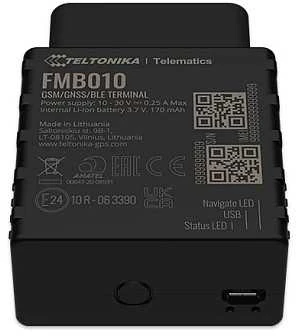 Teltonika FMB010 | GPS sekiklis | OBDII, „Plug and Play“, GNSS, GSM ir „Bluetooth“ jungtys
