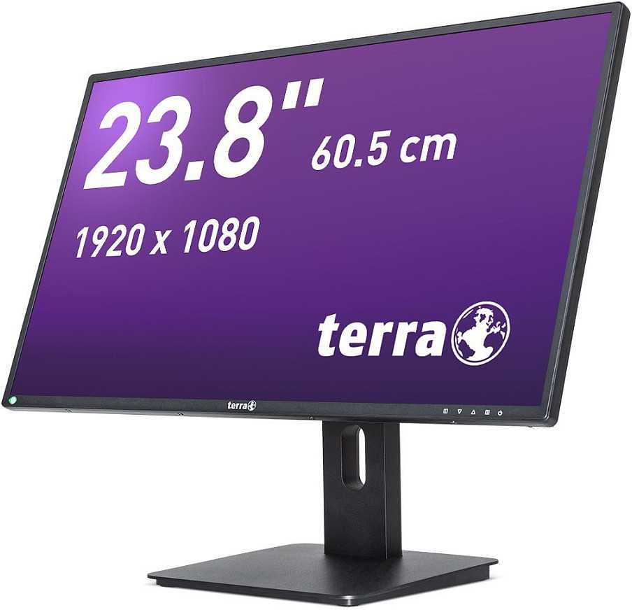 Monitorius Wortmann AG TERRA LCD/LED 2456W PV V4 juodas USB-C, DP, HDMI GREENLINE PLUS