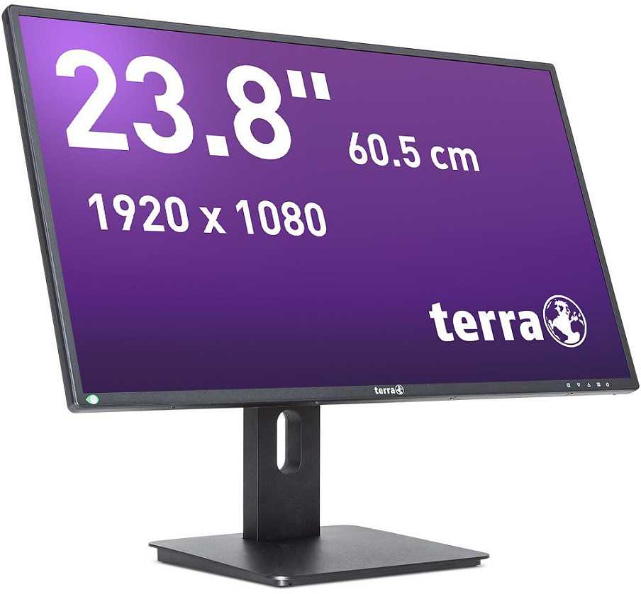 Monitorius Wortmann AG TERRA LCD/LED 2456W PV V4 juodas USB-C, DP, HDMI GREENLINE PLUS