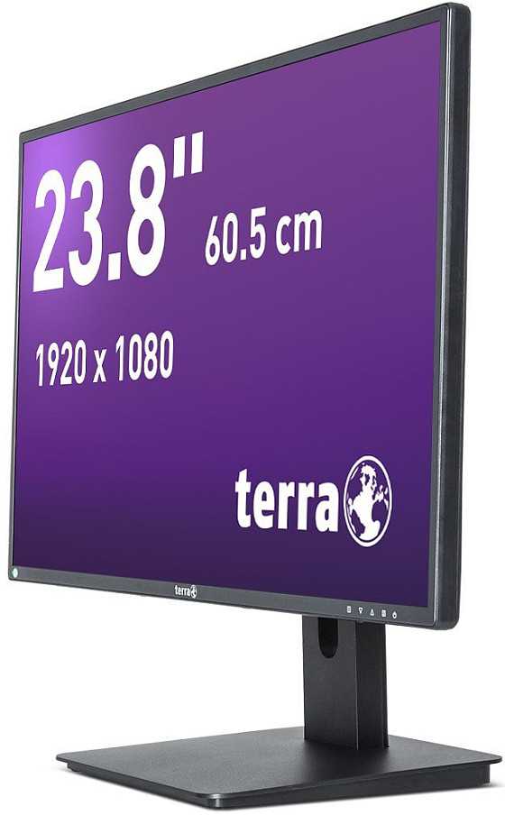 Monitorius Wortmann AG TERRA LCD/LED 2456W PV V4 juodas USB-C, DP, HDMI GREENLINE PLUS