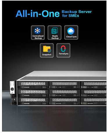 „TERRAMASTER U12-500 Plus NAS“ failų serveris, „Intel Core i7-1255U“, 16 GB RAM, 12 lizdų
