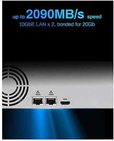 „TERRAMASTER U12-500 Plus NAS“ failų serveris, „Intel Core i7-1255U“, 16 GB RAM, 12 lizdų