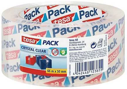 Tesa tesapack Crystal Clear PP 66m 50mm -Packband-