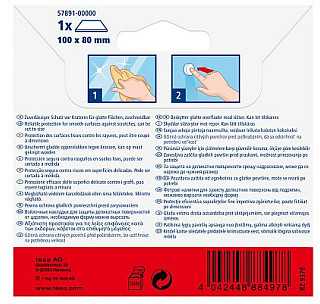 Tesa Protect Filzgleiter rechteckig 100 x 80mm baltas