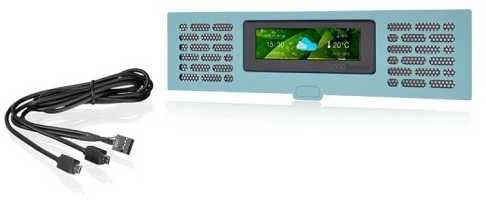 Thermaltake LCD skydelis su USB laidais