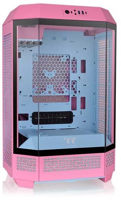 Thermaltake The Tower 300 Bubble Rožinė(pink. Tempered Glass)