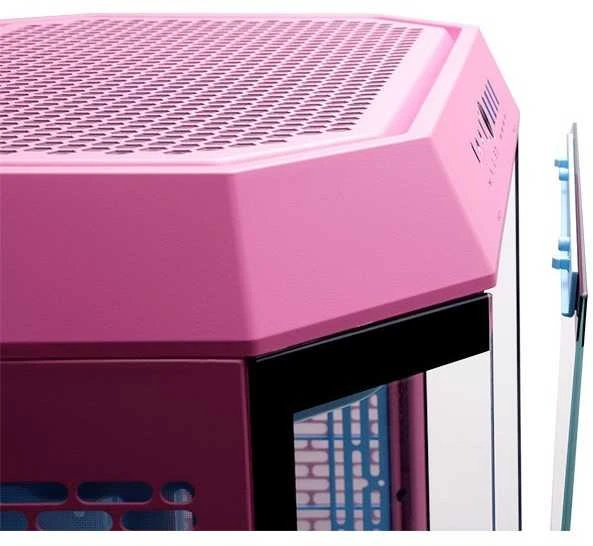 Rožinė Thermaltake „The Tower 600“ burbulinė rožinė