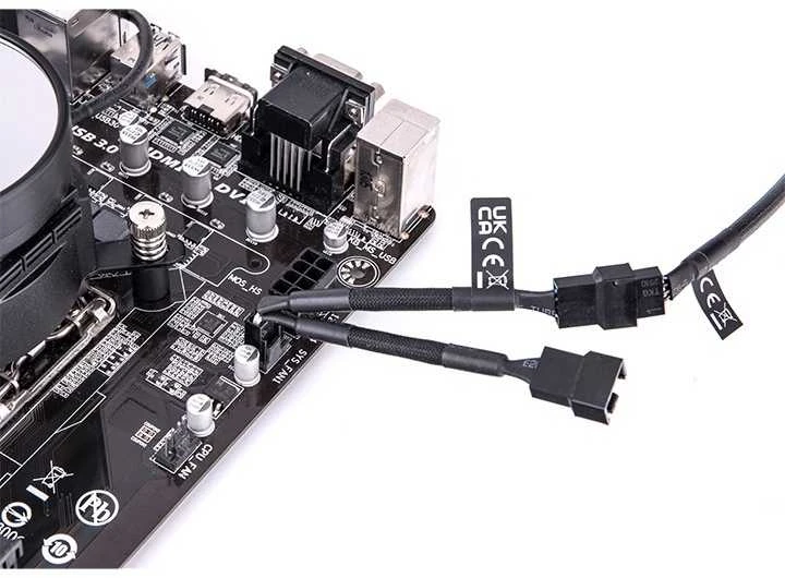 Thermaltake 4 kontaktų - 4 kontaktų x2, 0,11 m, Juodas (AC-060-CO1OTN-F1)