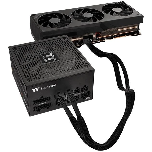 Thermaltake Adapteris – PCI-E Gen 5 skirstytuvo kabelis 600 mm (2x8Pin iki 12+4Pin)