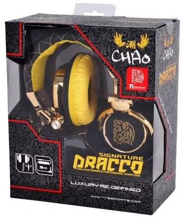 Ausinės Thermaltake Chao Dracco Złote (HT-DRS007OERE)