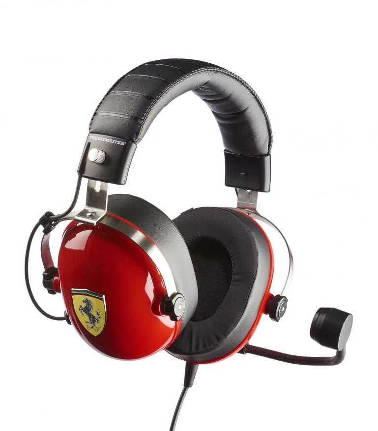Thrustmaster | Ausinės Žaidimams | DTS T Racing Scuderia Ferrari Edition | su laidu | Over-Ear | Raudona/Juodas