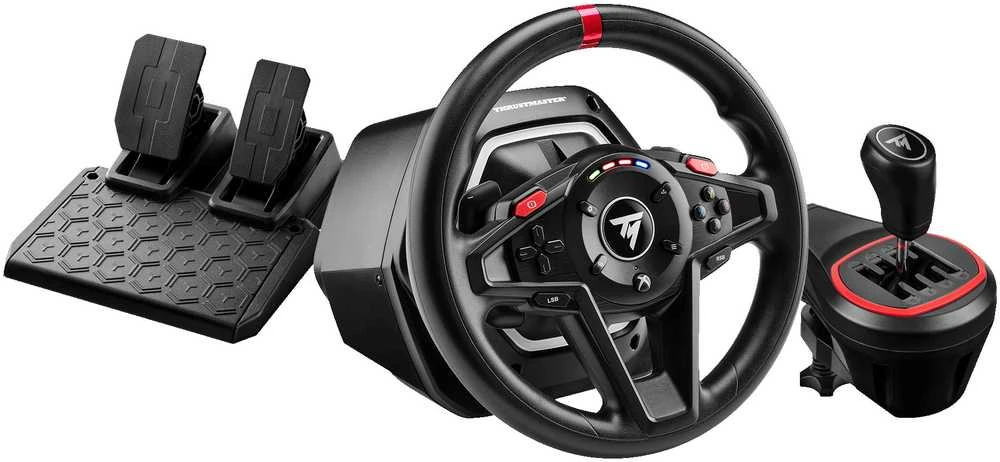 Thrustmaster T128 Shifter Pack vairas su pedalais ir pavarų svirtimi | XBOX,PC